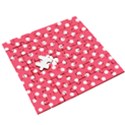 Hot Pink Polka Dots Wooden Puzzle Square View3