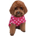 Hot Pink Polka Dots Dog T-Shirt View1