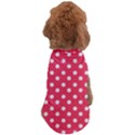 Hot Pink Polka Dots Dog T-Shirt View2