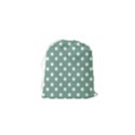 Mint Green Polka Dots Drawstring Pouch (XS) View2