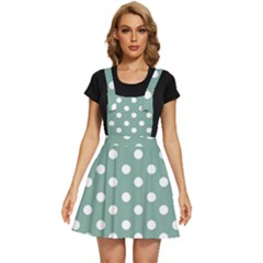 Mint Green Polka Dots Apron Dress by GardenOfOphir