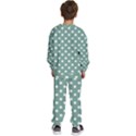 Mint Green Polka Dots Kids  Sweatshirt set View4