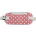 Coral And White Polka Dots Rounded Waist Pouch View1