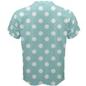 Blue And White Polka Dots Men s Cotton Tee View2