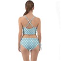 Blue And White Polka Dots Mini Tank Bikini Set View2