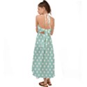 Blue And White Polka Dots Halter Tie Back Dress  View2