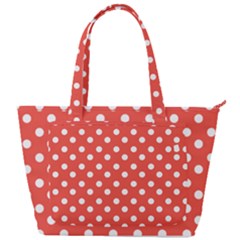 Indian Red Polka Dots Back Pocket Shoulder Bag 