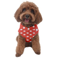 Indian Red Polka Dots Dog Sweater by GardenOfOphir