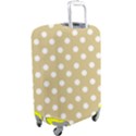 Mint Polka And White Polka Dots Luggage Cover (Large) View2