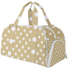 Mint Polka And White Polka Dots Burner Gym Duffel Bag