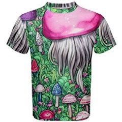 Liberty Cap Magic Mushroom Men s Cotton Tee by GardenOfOphir