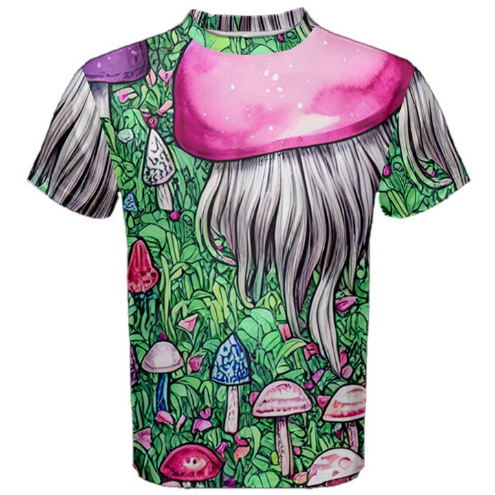 Liberty Cap Magic Mushroom Men s Cotton Tee