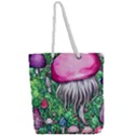 Liberty Cap Magic Mushroom Full Print Rope Handle Tote (Large) View2