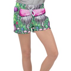 Liberty Cap Magic Mushroom Velour Lounge Shorts by GardenOfOphir