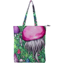 Liberty Cap Magic Mushroom Double Zip Up Tote Bag by GardenOfOphir