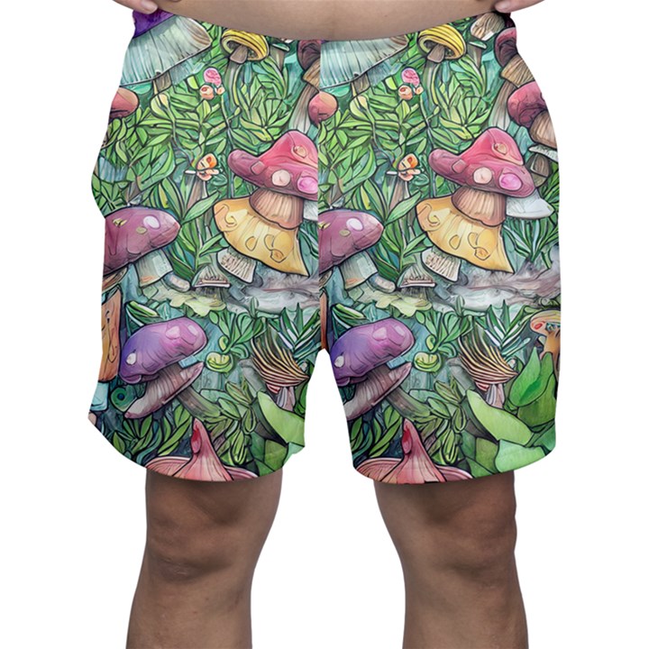 Sacred Mushroom Charm Men s Shorts