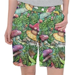 Sacred Mushroom Charm Pocket Shorts by GardenOfOphir