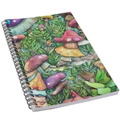 Sacred Mushroom Charm 5 5  X 8 5  Notebook by GardenOfOphir