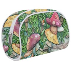 Sacred Mushroom Charm Make Up Case (medium) by GardenOfOphir