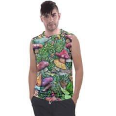 Sacred Mushroom Charm Men s Regular Tank Top by GardenOfOphir