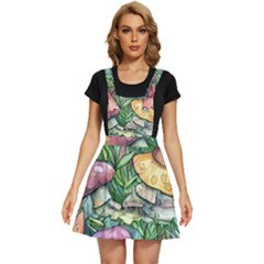 Sacred Mushroom Charm Apron Dress by GardenOfOphir