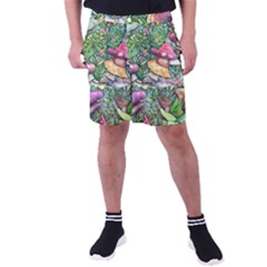 Sacred Mushroom Charm Men s Pocket Shorts by GardenOfOphir