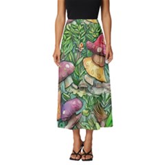 Sacred Mushroom Charm Classic Midi Chiffon Skirt