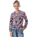 Aqua blend Kids  Long Sleeve Tee with Frill  View1