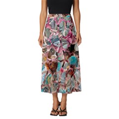 Aqua Blend Classic Midi Chiffon Skirt