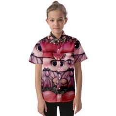 Shroom Glamour Kids  Short Sleeve Shirt by GardenOfOphir