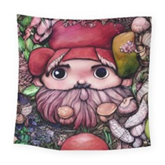 Shroom Glamour Square Tapestry (large) by GardenOfOphir