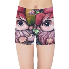 Shroom Glamour Kids  Sports Shorts by GardenOfOphir