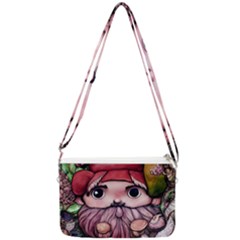 Shroom Glamour Double Gusset Crossbody Bag by GardenOfOphir