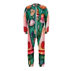 Magic Mushroom Wizardry Onepiece Jumpsuit (kids) by GardenOfOphir