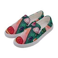 Magic Mushroom Wizardry Women s Canvas Slip Ons by GardenOfOphir