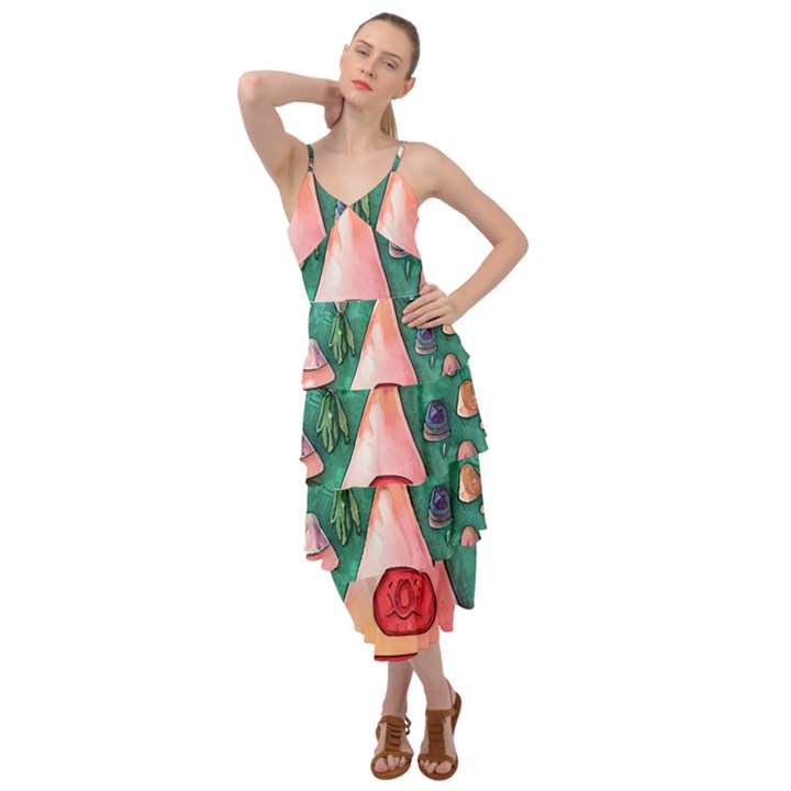 Magic Mushroom Wizardry Layered Bottom Dress