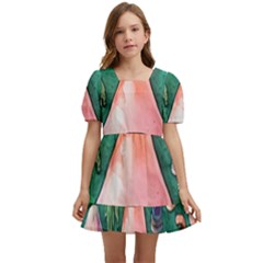 Magic Mushroom Wizardry Kids  Short Sleeve Dolly Dress by GardenOfOphir