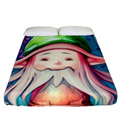 Conjure Mushroom Fitted Sheet (queen Size) by GardenOfOphir