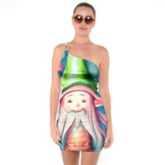 Conjure Mushroom One Soulder Bodycon Dress by GardenOfOphir