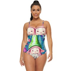 Conjure Mushroom Retro Full Coverage Swimsuit by GardenOfOphir