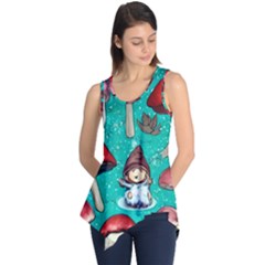 Magic Mushroom Sleeveless Tunic by GardenOfOphir