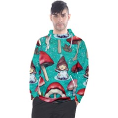 Magic Mushroom Men s Pullover Hoodie by GardenOfOphir