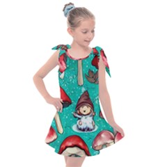 Magic Mushroom Kids  Tie Up Tunic Dress