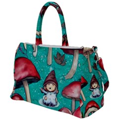 Magic Mushroom Duffel Travel Bag by GardenOfOphir