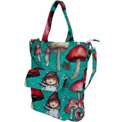 Magic Mushroom Shoulder Tote Bag by GardenOfOphir