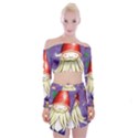 Sacred Mushroom Off Shoulder Top with Mini Skirt Set View1