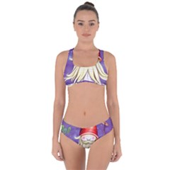 Sacred Mushroom Criss Cross Bikini Set by GardenOfOphir