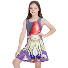 Sacred Mushroom Kids  Lightweight Sleeveless Dress by GardenOfOphir