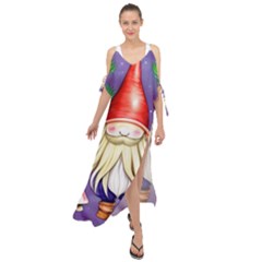 Sacred Mushroom Maxi Chiffon Cover Up Dress by GardenOfOphir