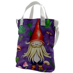 Sacred Mushroom Canvas Messenger Bag by GardenOfOphir